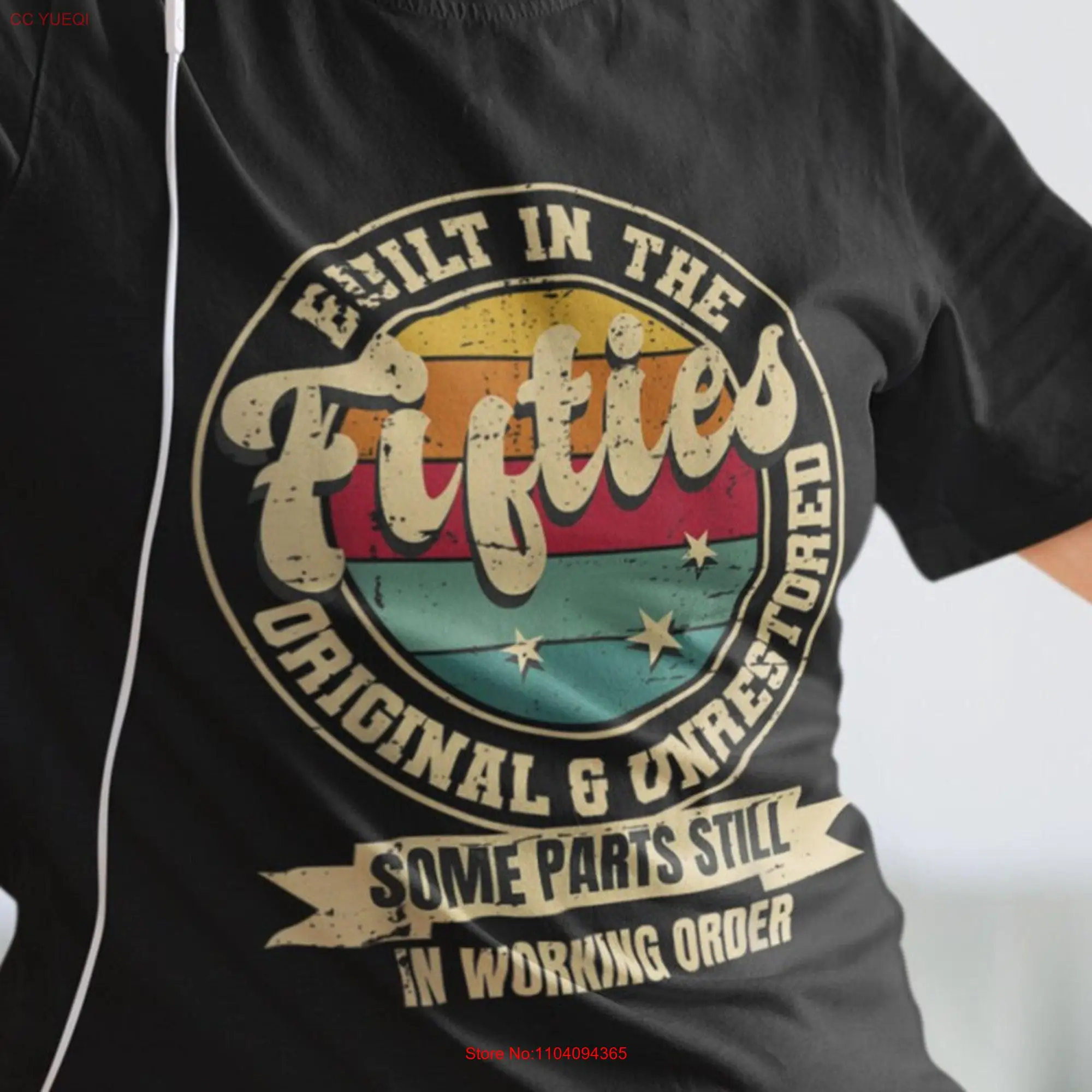 Built in the Fifties Original Unrestored 50th Birthday T Shirt Celebrate Your Milestone with a Touch of Nostalgia and Humor