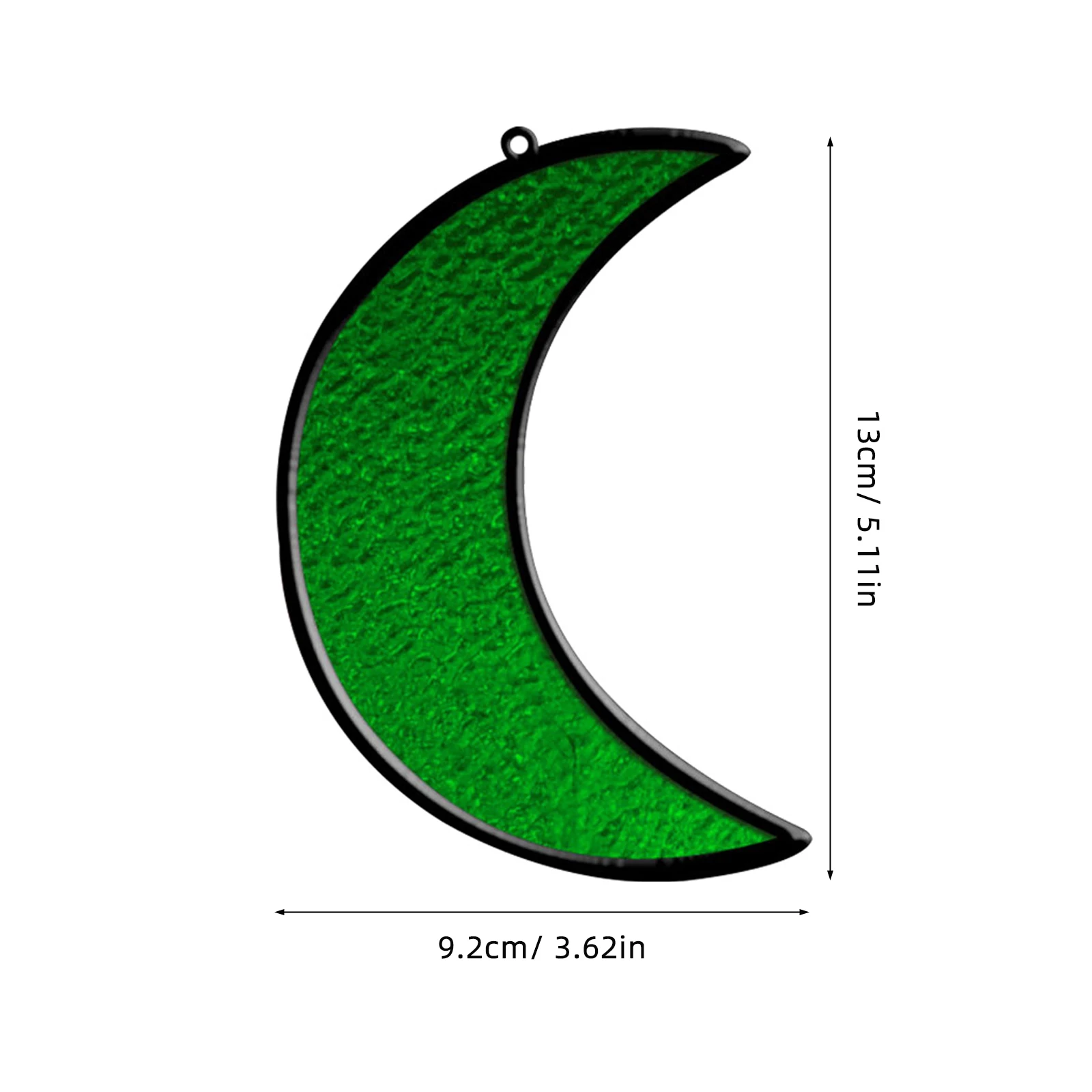 

2Pcs Stained Acrylic Window Hanging Moon Pendant Wall Suncatcher Decor Bright Colorful Light Filter Home Interior Decoration