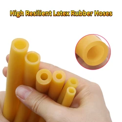 Nature Latex Rubber Hoses Yellow IDxOD 1.6~18mm High Resilient Surgical Medical Tube Slingshot Catapult Elastic Band