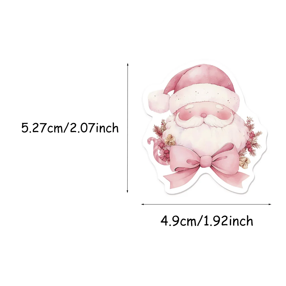 50 STKS Creatieve Roze Kerstcadeau Graffiti Stickers DIY Bagage Notebook Water Cup Computer Waterdichte Stickers