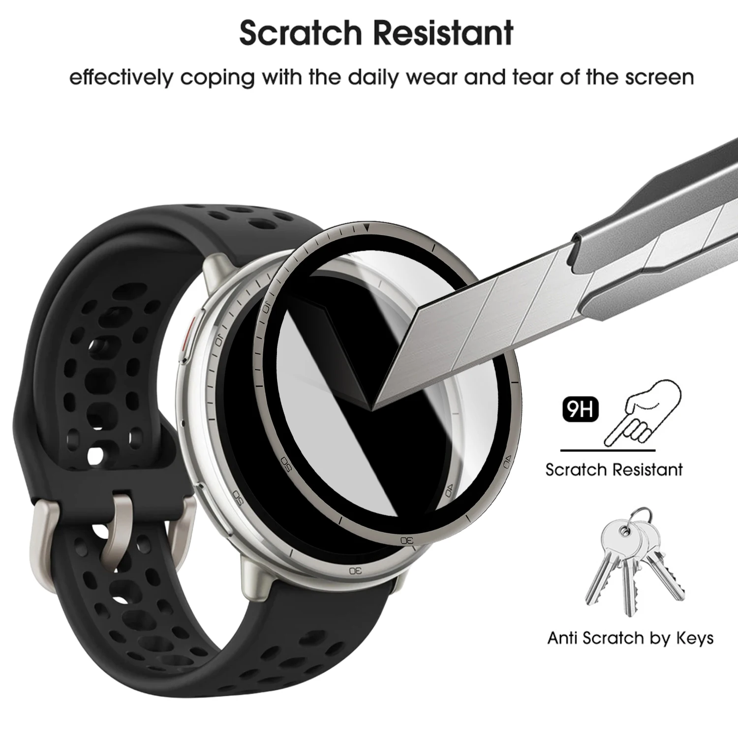 3-1Pcs Screen Protector for Amazfit Active 2 Anti-Scratch Cover 3D Coverage Films HD Soft SmartWatch Film for Amazfit Active2