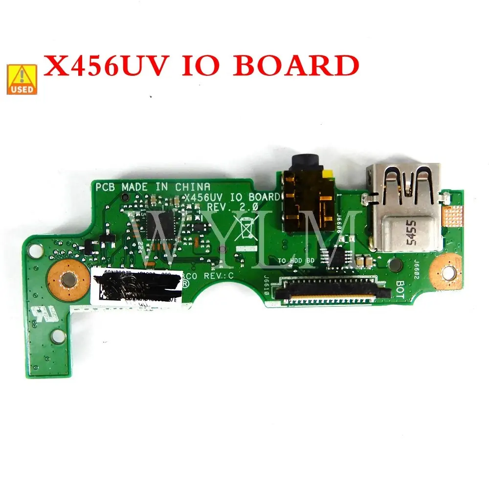 

Used X456UV IO board REV 2.0 For Asus X456U X456UV K456U A456UV F456UV R456U USB AUDIO BOARD IO board Test well