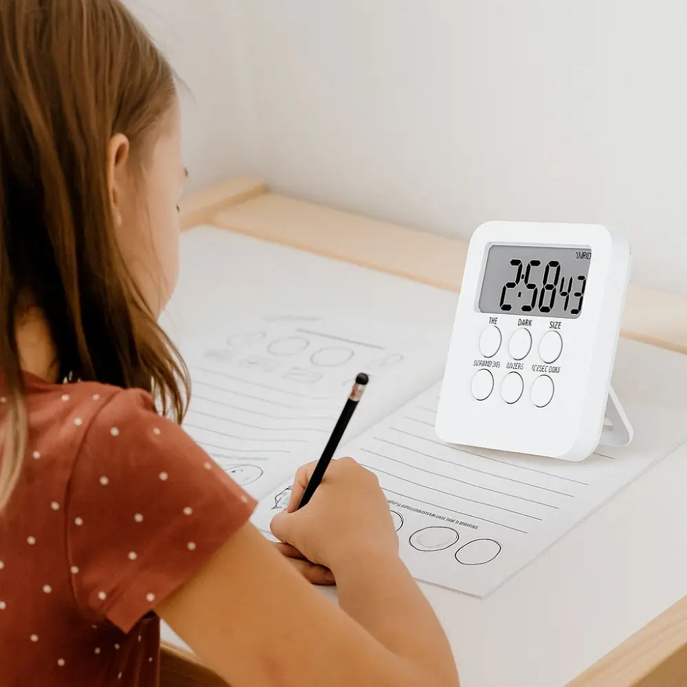 

Инструмент для секундомера, бесшумный электронный таймер, многофункциональный визуальный таймер обратного отсчета, магнитный цифровой таймер для выпечки