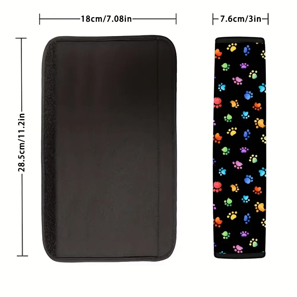 Kcimo Car Seat Belt Shoulder Cover 1Pc Soft Breathable Seatbelt Pad Reduce Neck Shoulder Strain Auto Interior Protector