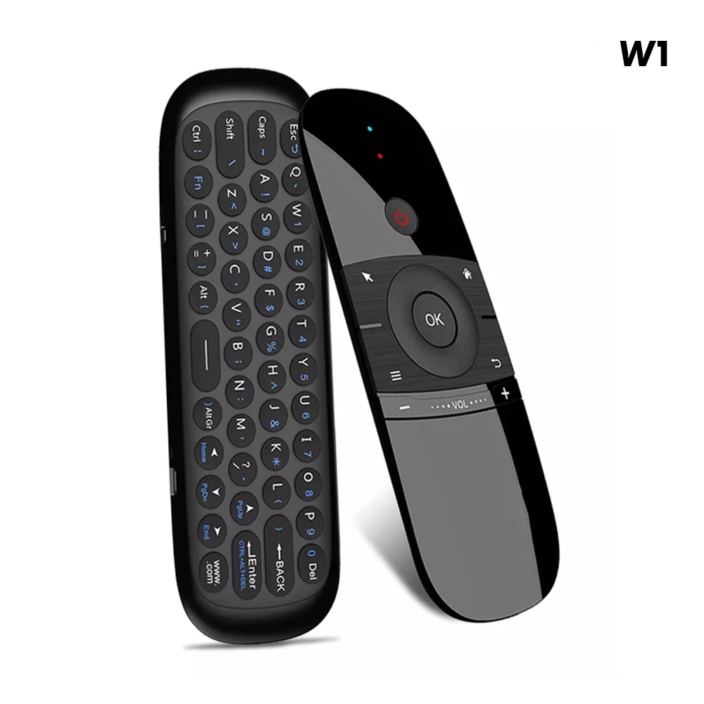 W1 Air Mouse 2.4G Wireless Keyboard Remote Control IR Remote Learning 6-Axis Motion Sense for Smart Android TV