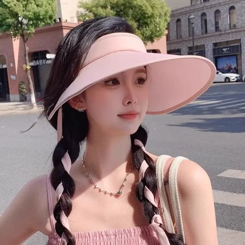 

2025 Trendy Women's Summer Sun Hat - Ice - Silk, Ultra - Large Brim Air - Top, High - Level UV Protection for Trips