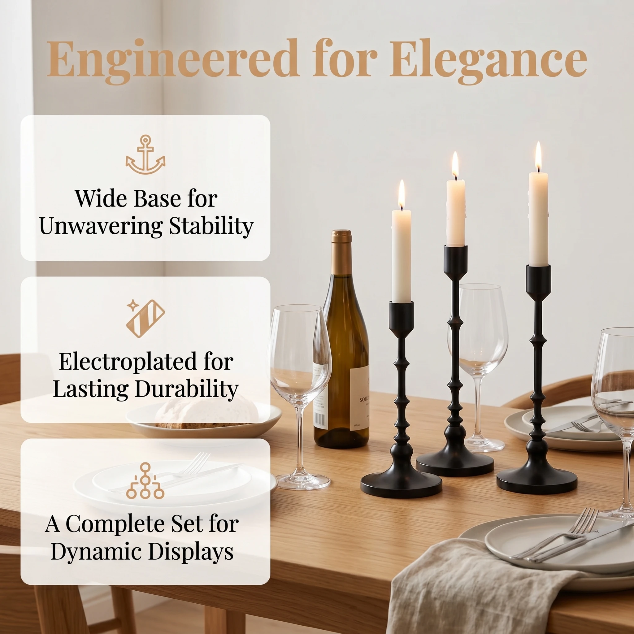 Unique Bullet Stem Metal Candl - Centerpiece Stick review and price