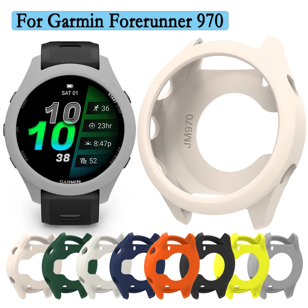 Shell For Garmin Forerunner 970 Soft Silicone Cover Hollow Protective Case Super Light Watch Decoration For Forerunner 970