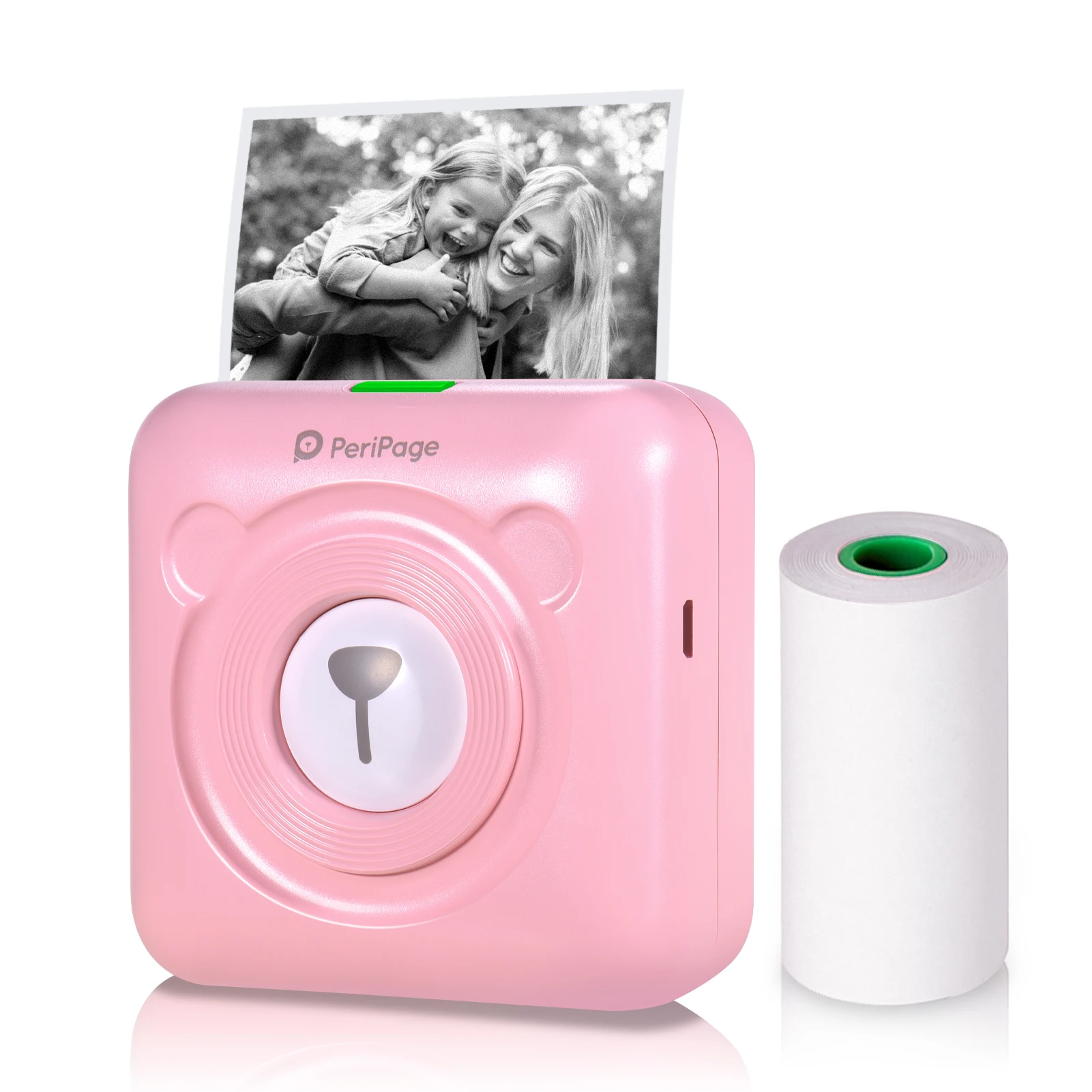 

Peripage A6 304DPI Мини-фотопринтер BT Карманный фотопринтер Маркер с 7 рулонами бумаги Для мобильного телефона Android и iOS