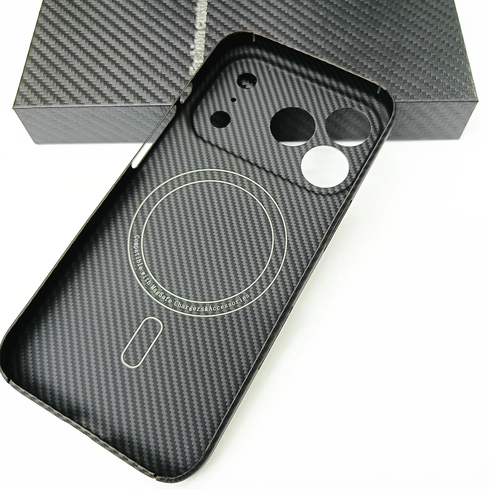 Asdipsa Genuine Aramid Carbon Fiber Magsafe Case For iPhone 17 Pro Max 17Pro Matte Fine Camera Hole Thin Hard Armor Cover - Image 5
