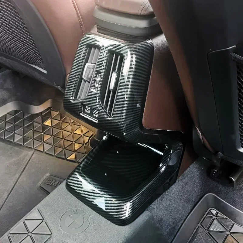 

Для BMW X1 U11 2023 2024 2025 ABS Углеродное волокно Интерьер автомобиля Заднее сиденье Кондиционер Выходная крышка Вентиляционное отверстие Наклейки