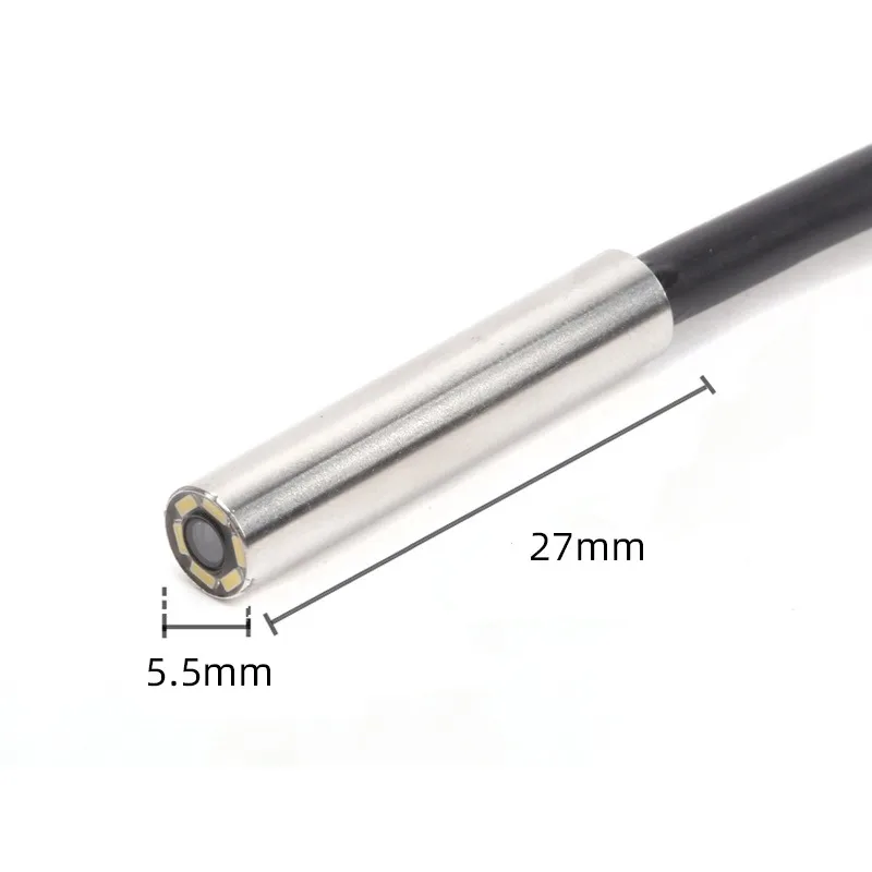 5.5mm Ov2740 2MP USB Endoscope Inspection Camera W/6LED for Industrial