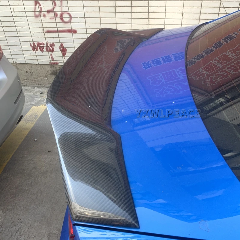 R Style in fibra di carbonio Spoiler posteriore Car Styling per Audi A3 S3 RS3 2014 2015 2016 2017 2018 accessori per ricambi Auto