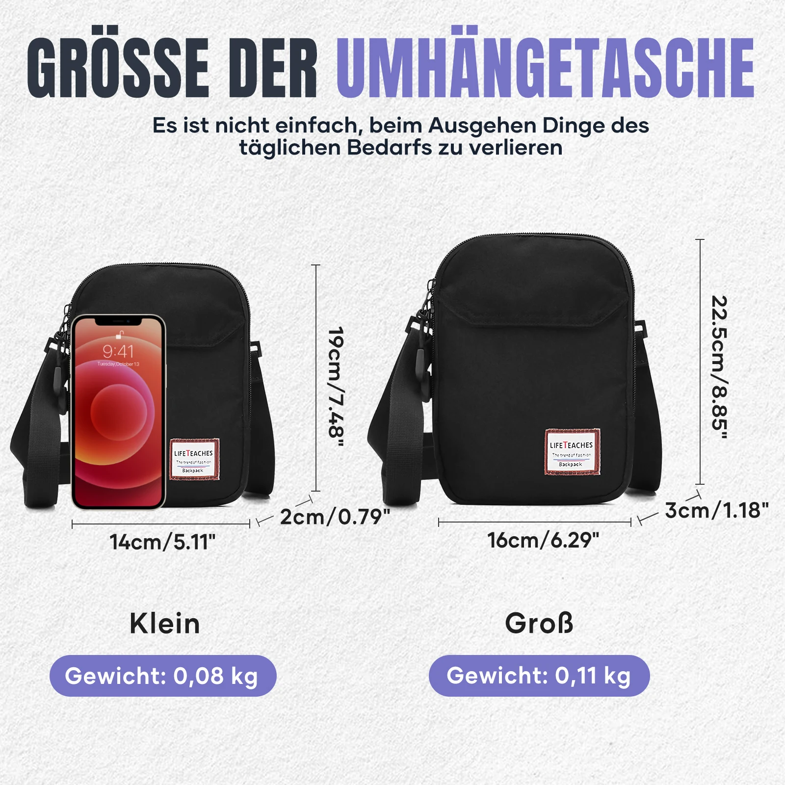 Men's Women's Single-Shoulder Bags Mini Crossbody Bags Wallet Small Bags Lightweight Mobile Phone Bags Men Purses for Travel ﻿