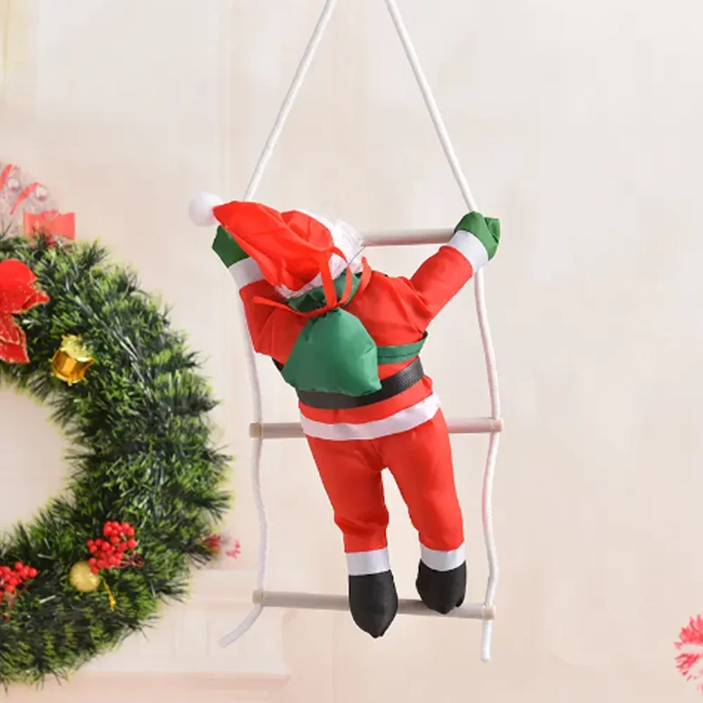 1PC Christmas Decoration Climbing Santa Claus Home Decoration Gifts Restaurant Decoration Doll Hanging