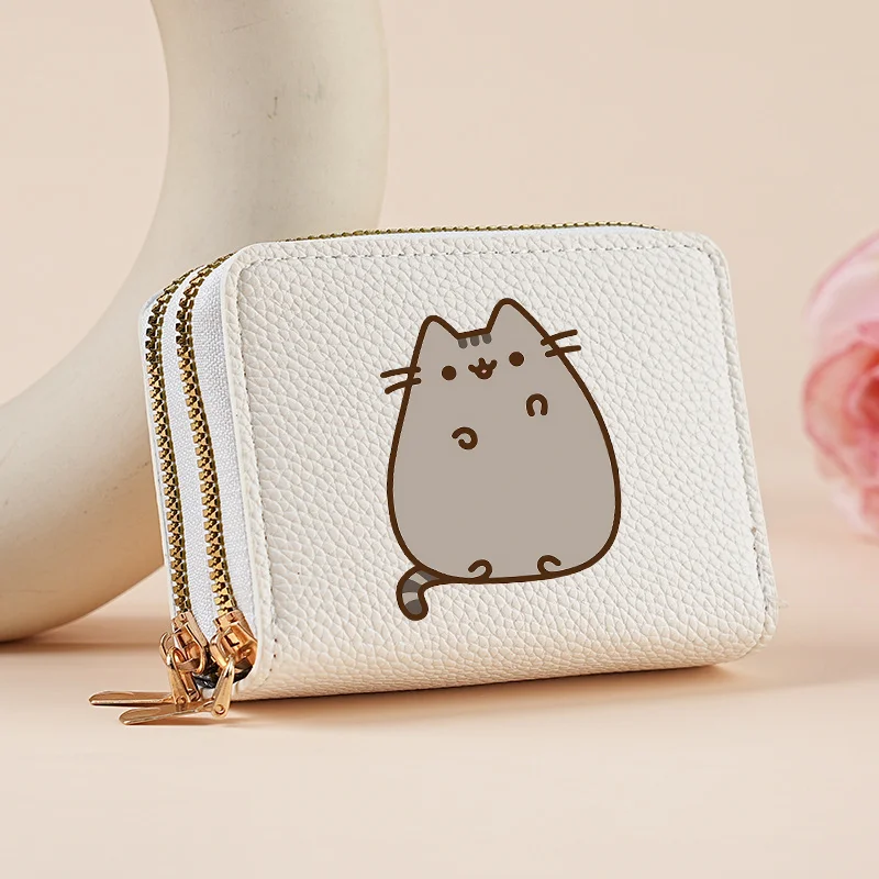 

Cute Pusheens Wallets for Women Anime Network Popular Print Good-looking Money Bag Female Portable Kawaii Cartoon ID Card Holder