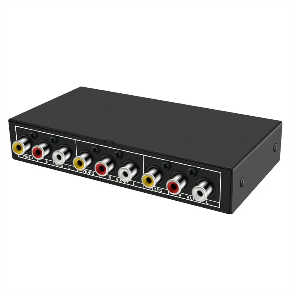 *ABAB 2 in 1 Out AV Switch Selector Box 2 Port 3RCA AV Audio Video Switch Splitter Hub Switcher for DVD Player STB HDTV TV Box