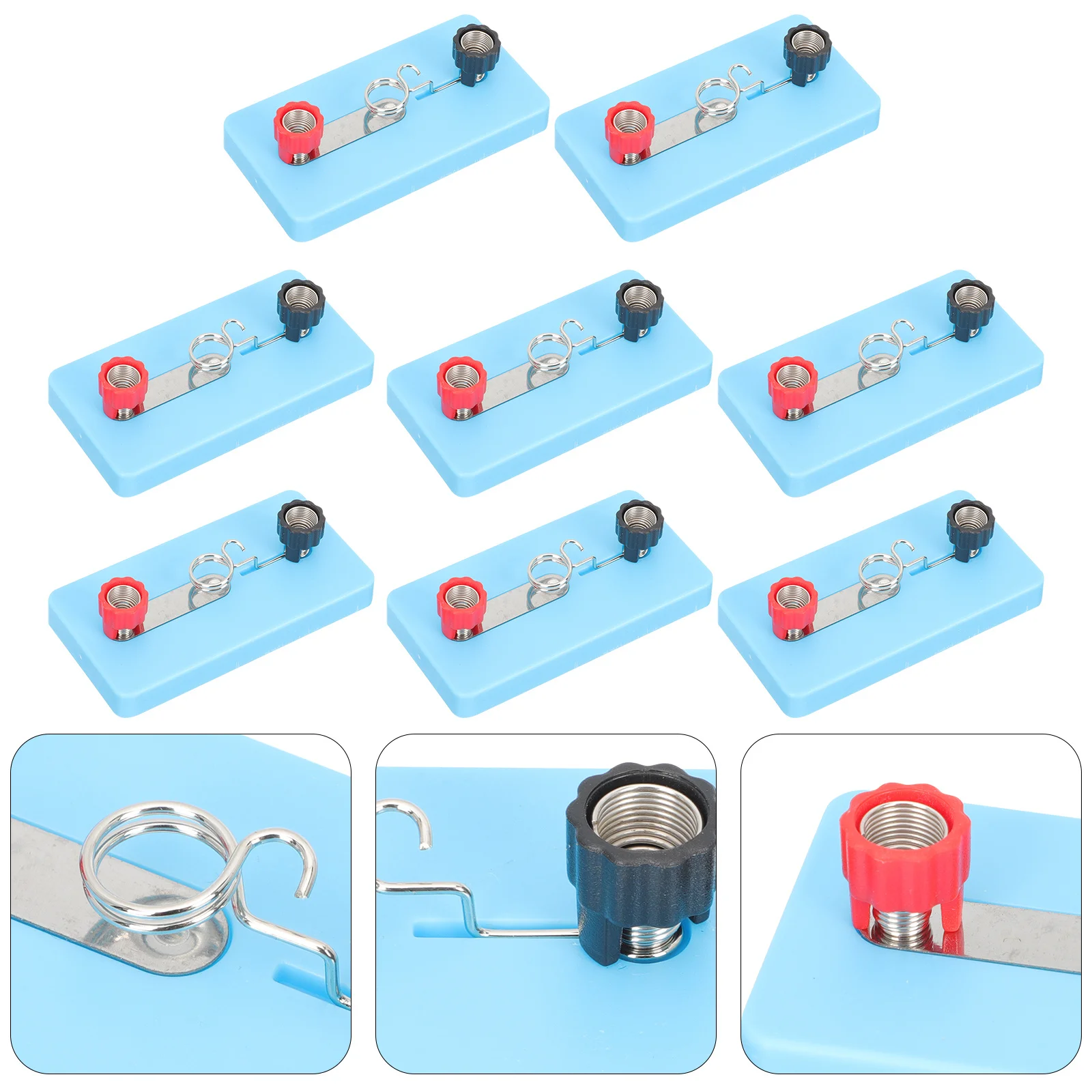 

8Pcs Mini Light Bulb Socket for Science Experiments Circuit Materials High Strength Lamp Holder Student Physics Teaching