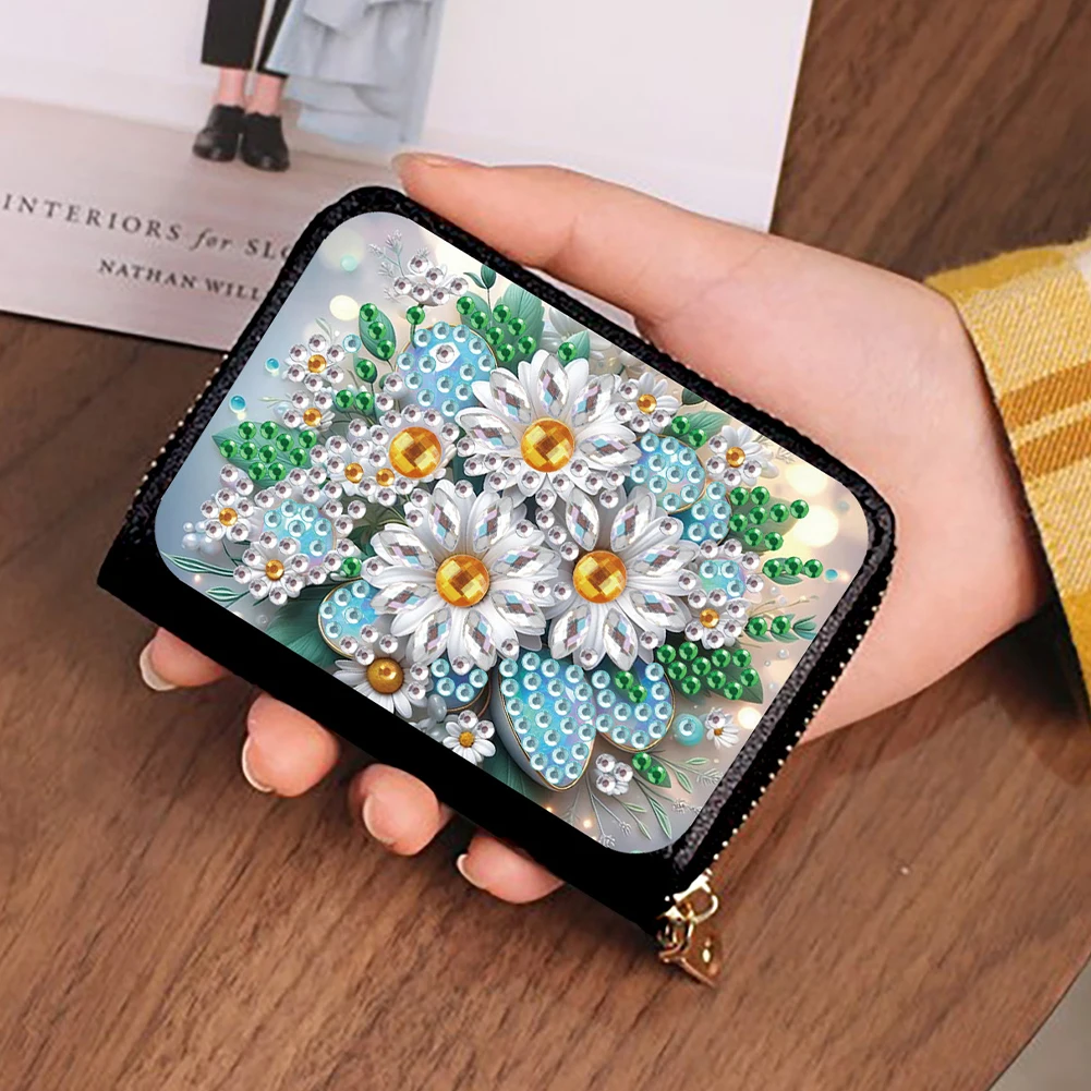 

Practical DIY Diamond Painting Clutch Wallet Personalize Your Style Handcrafted Card Holder for Everyday Use