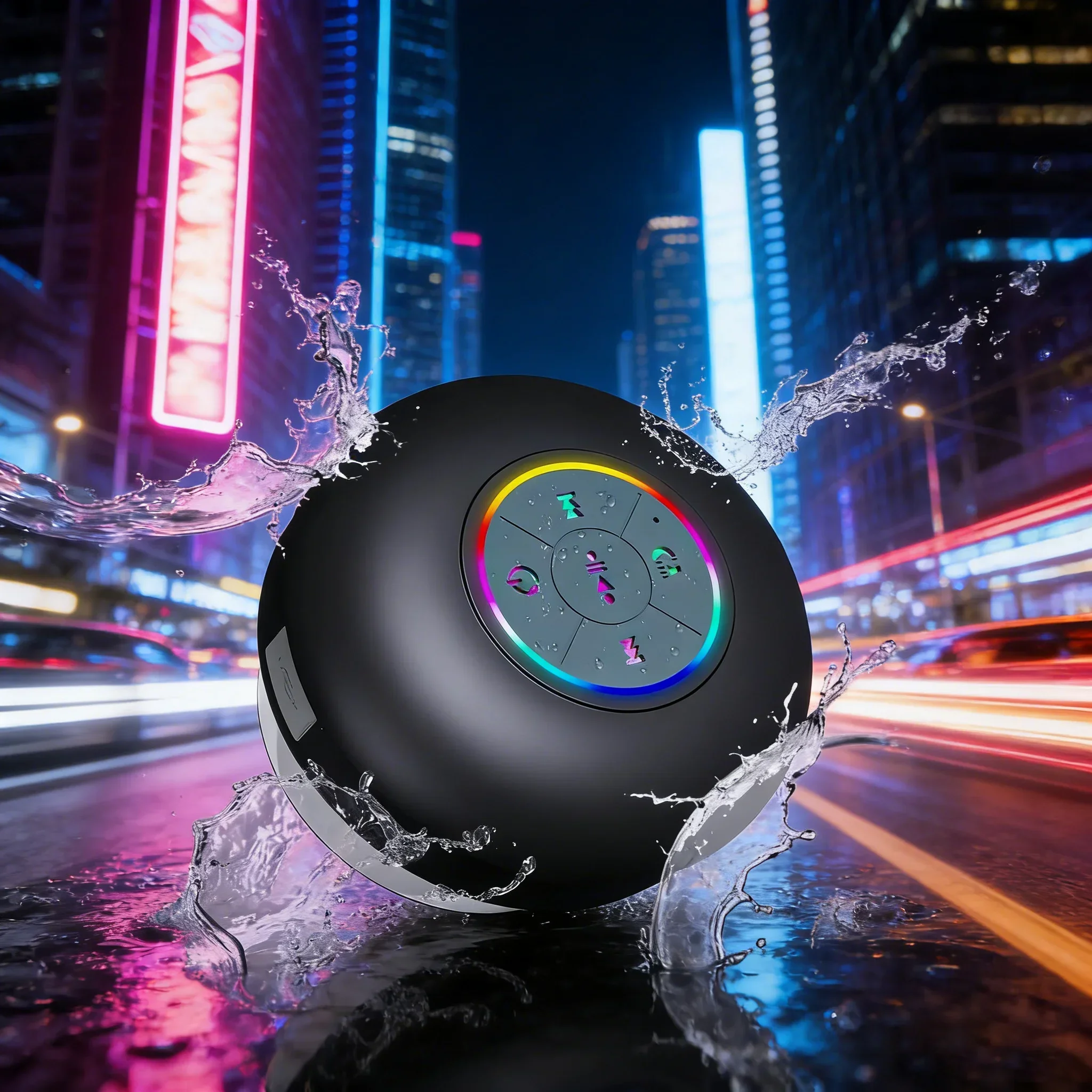 

Водонепроницаемый динамик IPX6 — незаменимый для вечеринки у бассейна со светодиодной подсветкой, громкой связью и перезарядкой через USB