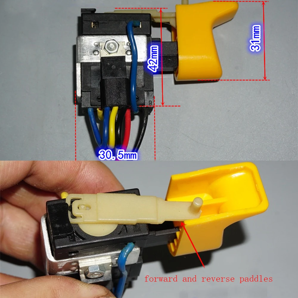 7.2V-24V Wide Voltage Electric Tool Screwdriver Speed Control Switch Supports Forward and Reverse 12A DC Speed Control Switch