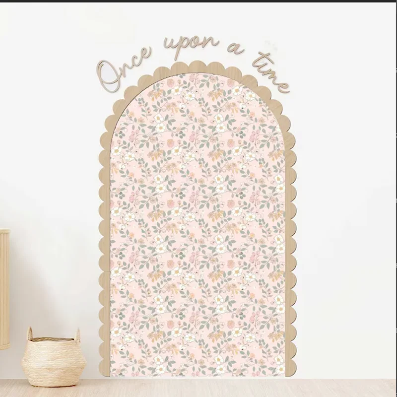 Gran paquete de arco de madera, madera para moldear paredes festoneadas, moldura de pared moderna, un solo vez, arco de madera festoneado