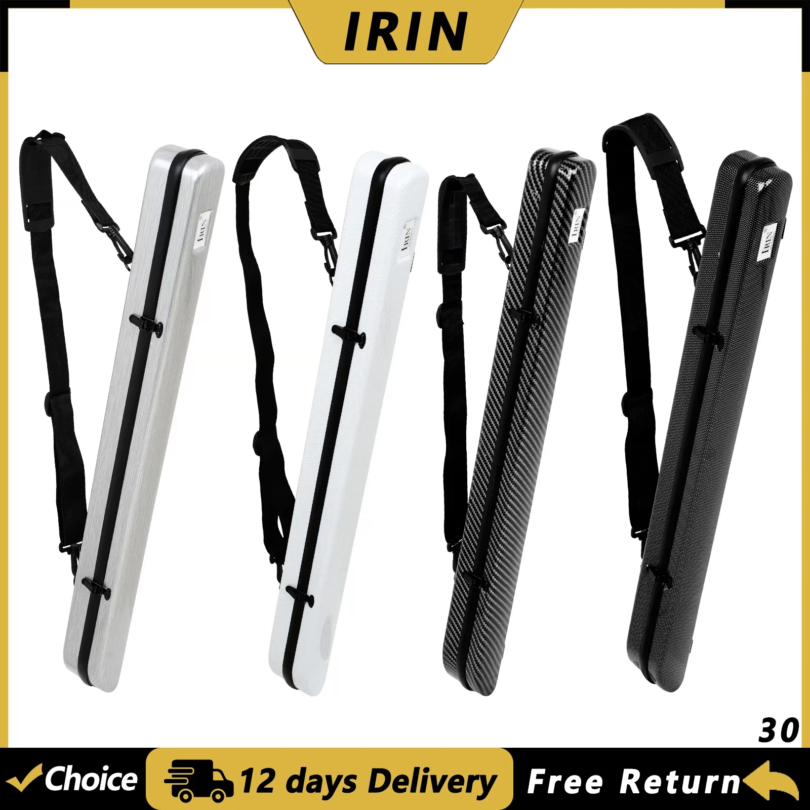 IRIN LN240 Violin Bow Case Thickened Anti-Knock Cotton Oblique Back Bow Box Universal Is Suitable For Viola Cello Violin Parts