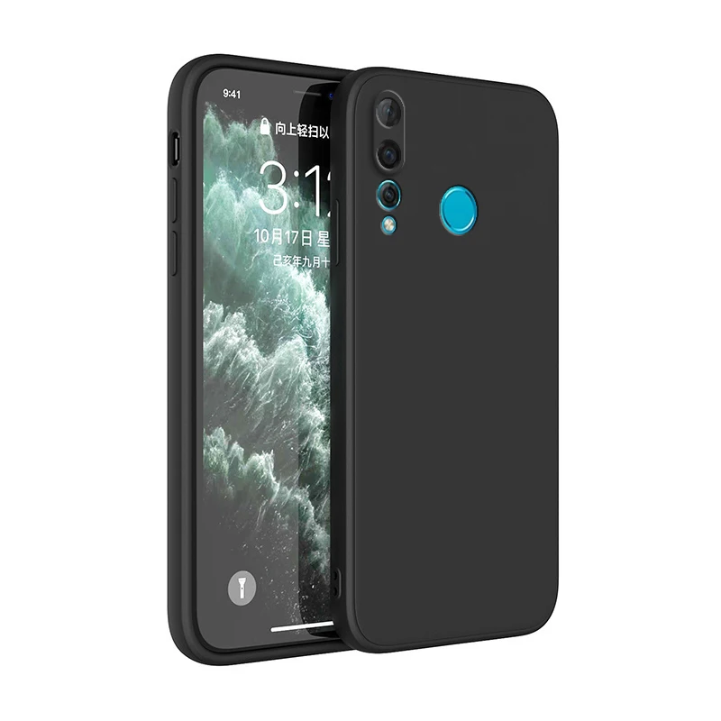 Square Liquid Silicone Phone Case for Huawei Y6P Y7P 2020 P40 lite E Y6 Y6S Y7 Y9 Prime 2019 P smart Z P30 Lite Back Cover Case view 3