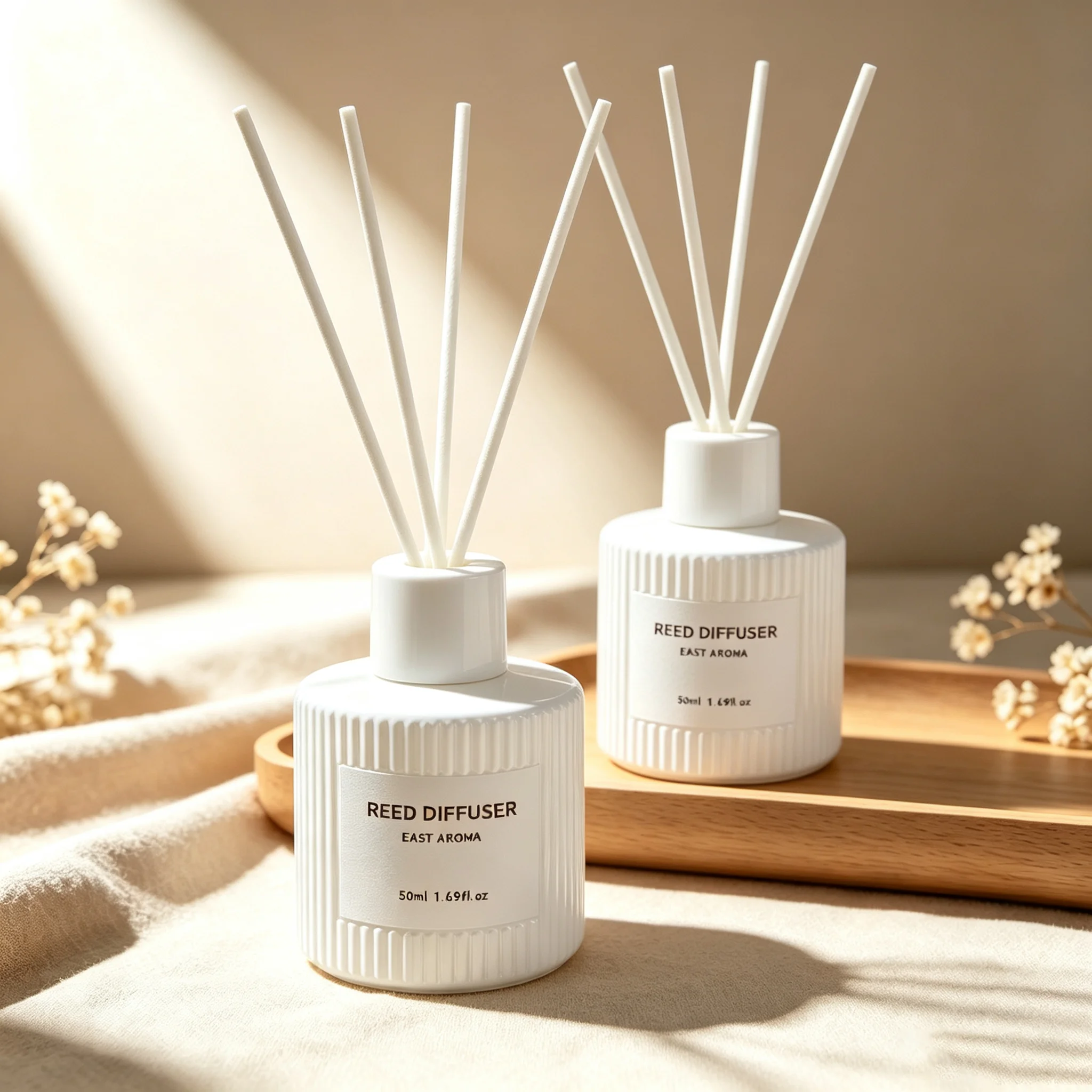 Home Fragrance Jasmine Diffuser - Reed Diffuser 50ml, Gardenia & Jasmine