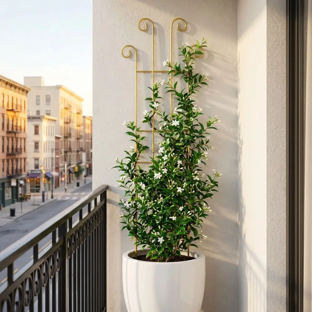 Decorative Garden Plant Trellis Hollow Out Bonsai Bracket Metal Plant Trellis Frame Flowers Vine Iron Plant Climbing Frame