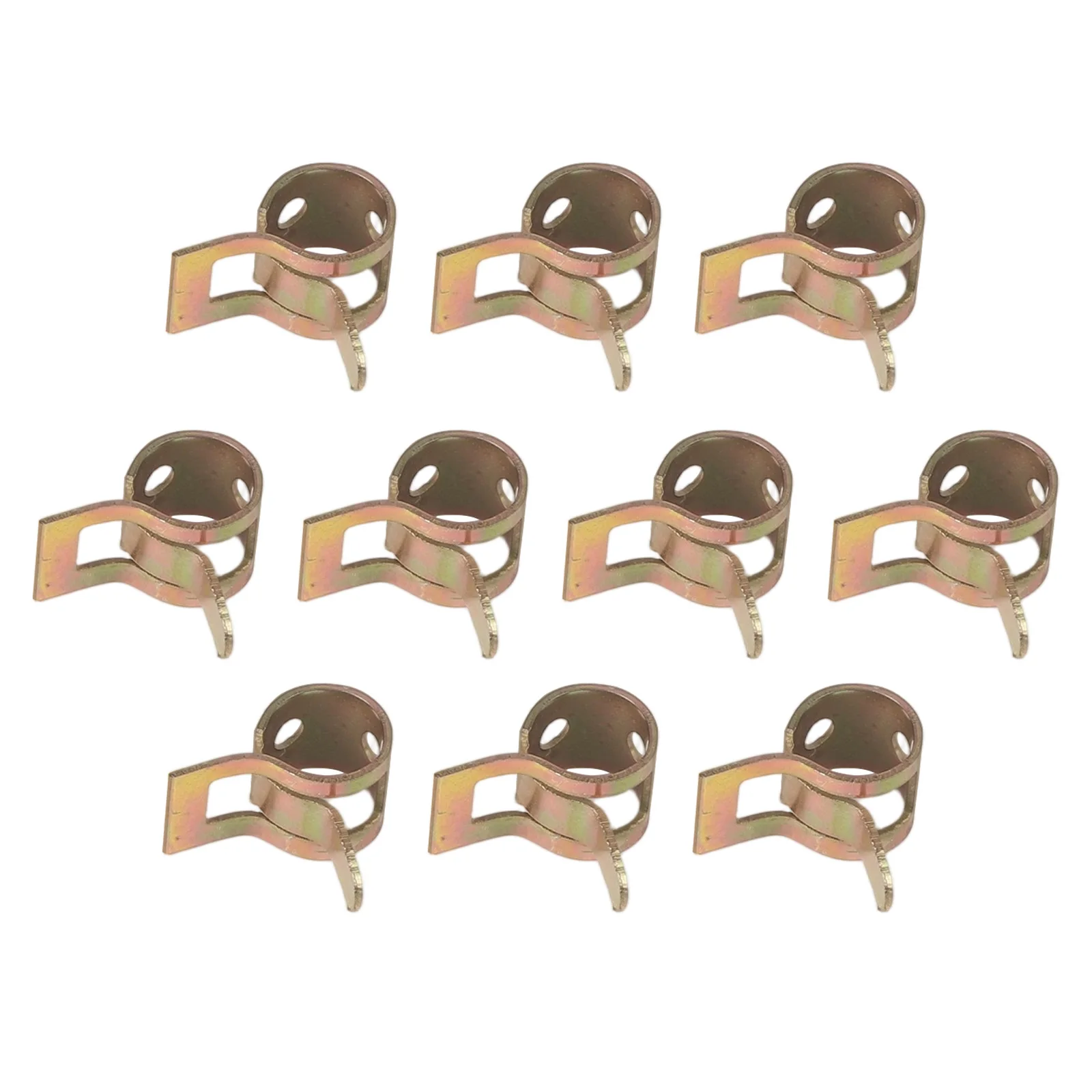 10PCS Reusable Spring Hose Clamps for Fuel Lines Flexible Silicone Clips for Water and Air Hoses Various Sizes