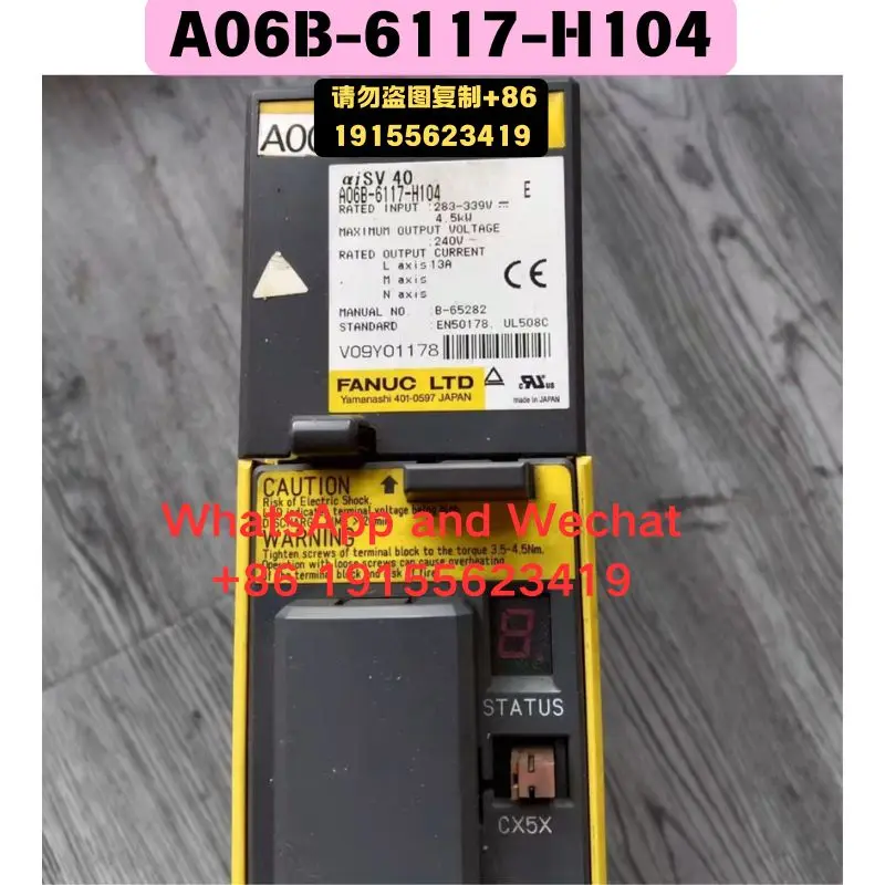 Used OEM disassembled parts A06B-6117-H104 Driver Functional test OK Quick delivery