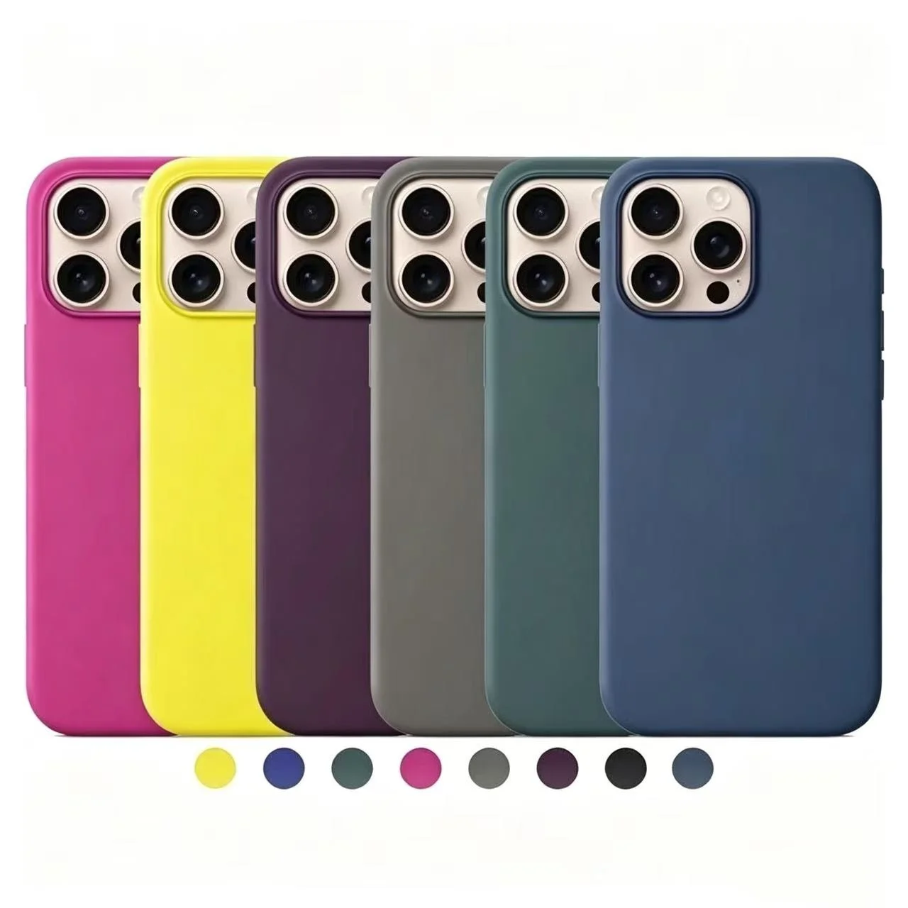 Official 1:1 Liquid Silicone Case for IPhone16 Pro Max 16Pro 16 Case for MagSafe Wireless Charging With Camera Button Phone Case