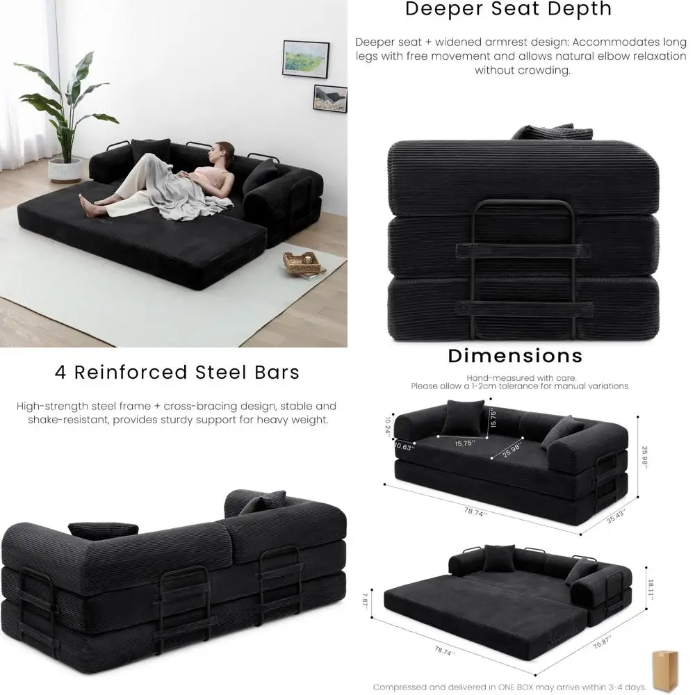 Folding Sleeper Sof… - image