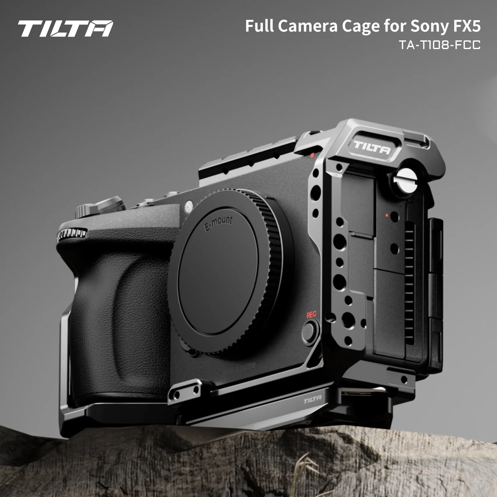 Image of VORVERKAUF TILTA für Sony FX 5 Full Kamerakäfig FX5 Kamerakäfig Pro Kit mit Top-Griff Xeno Seiten-Griff PD V-Mount Batterieplatte