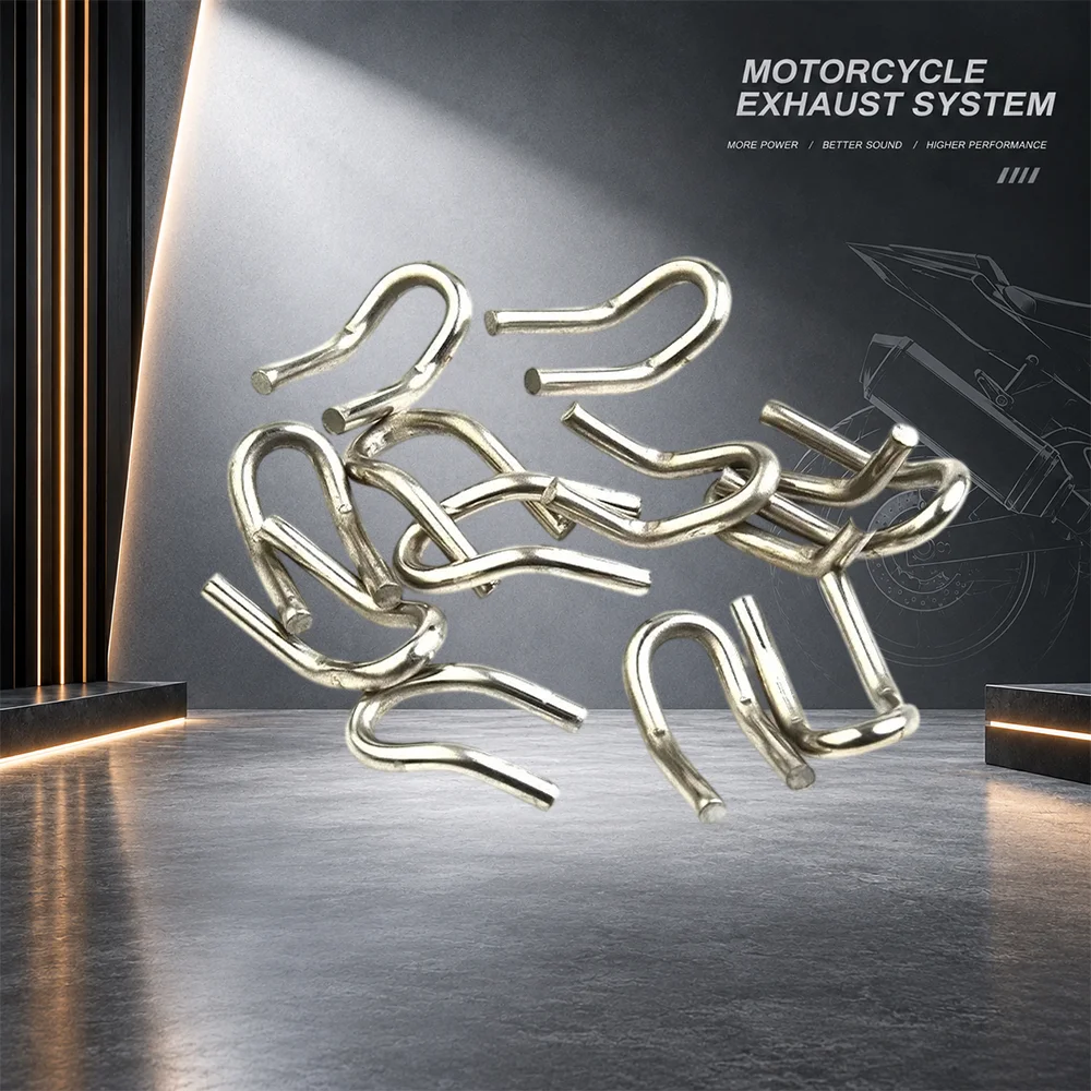 Stainless Steel Exhaust Spring Hook U-Shape Puller for Motorcycle Scooter Exhaust Pipe Installation Universal Fit