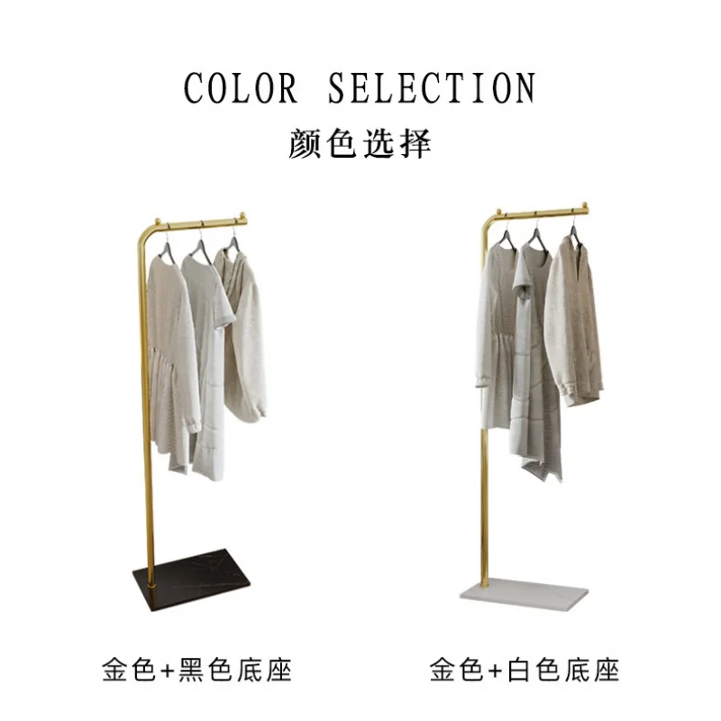 custom，Customized Golden Garment Display Rack Clothes Display Racks And Stands