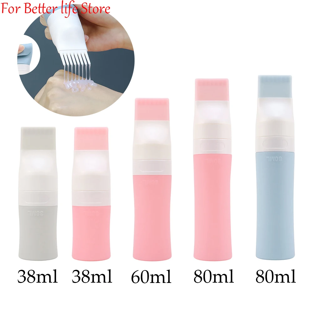 

Portable Silicone Travel Bottle Cosmetic Storage Refillable Lotion Bottle Leakproof Shampoo Container Squeeze Tube Empty Bottle