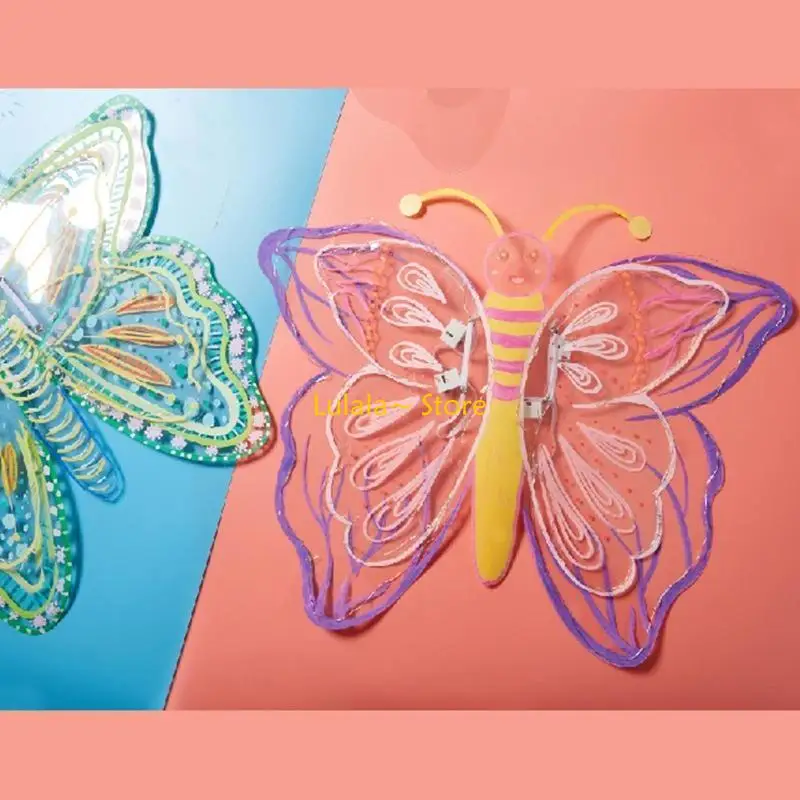 Y4QA Kids for Butterfly Wings Magical School Stage Props Girls DIY Costum