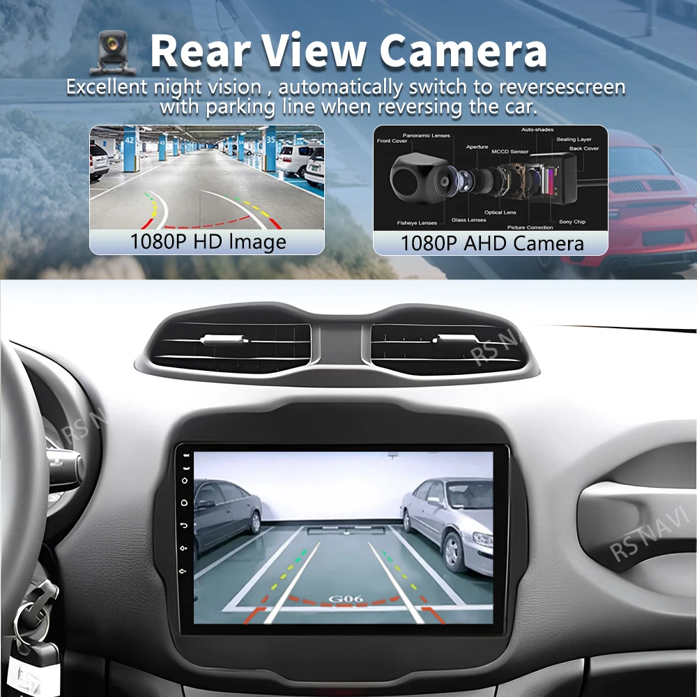 Android 16 For Jeep Renegade 2016 - 2020 2K QLED Android Car Radio Multimedia Video Player GPS AI Voice CarPlay 4G Stereo