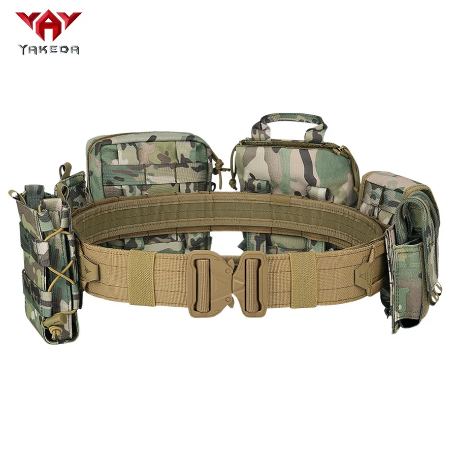 NONE YAKEDA Trainingsgürtel Outdoor Patrol achtteiliges Set, abnehmbarer und verstellbarer Trainingsgürtel 8