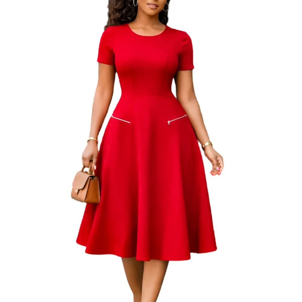 

Африканские платья для женщин: элегантное весенне-летнее платье-дашики миди с коротким рукавом, традиционная африканская одежда для женщин, коллекция 2026 года