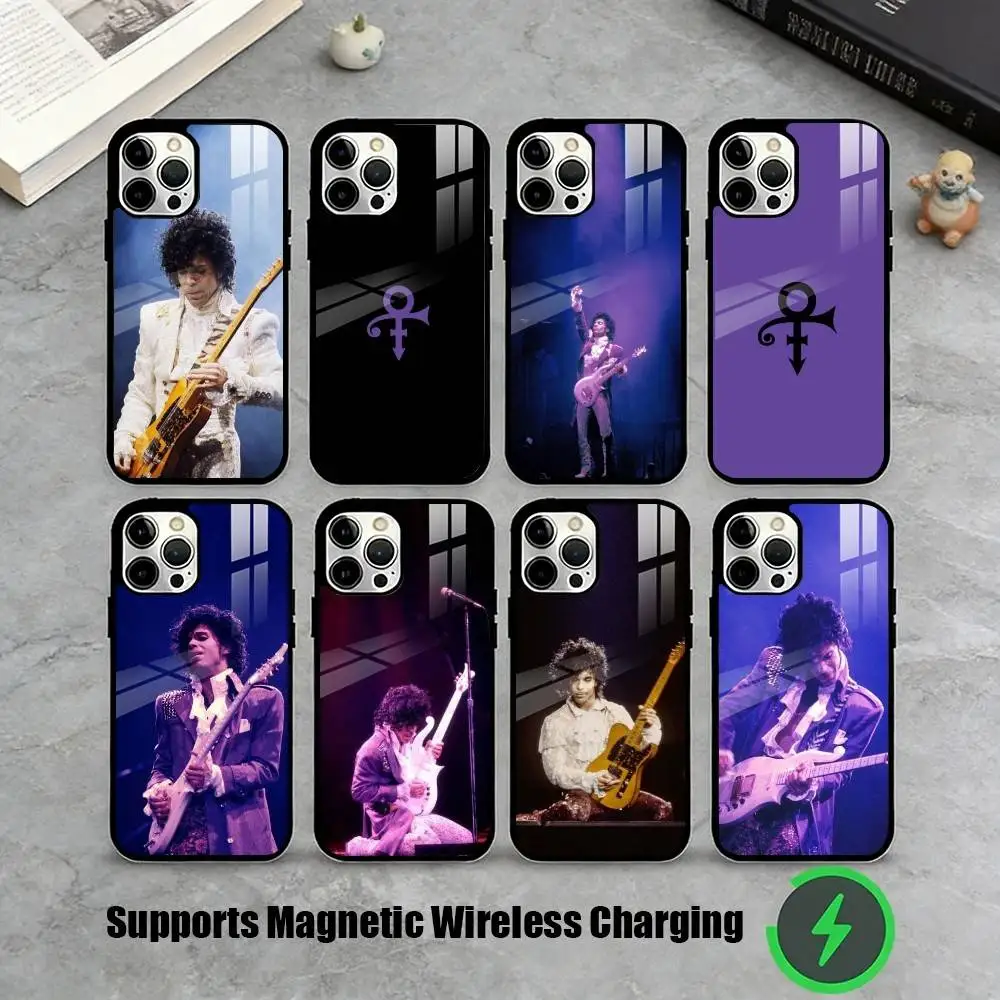 

Singer P-Prince Rogers Nelson Phone Case For iPhone17,16,15,14,13,12,11 Plus,Pro Allows magnetic wireless charging