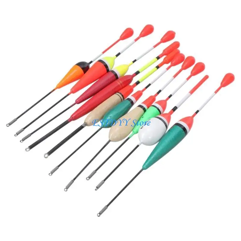 

G6DE 10Pcs Fishing Bobbers Replacement Float Buoys Bobber Stopper Long Tail Fishing Float Fishing Tackle Accessories