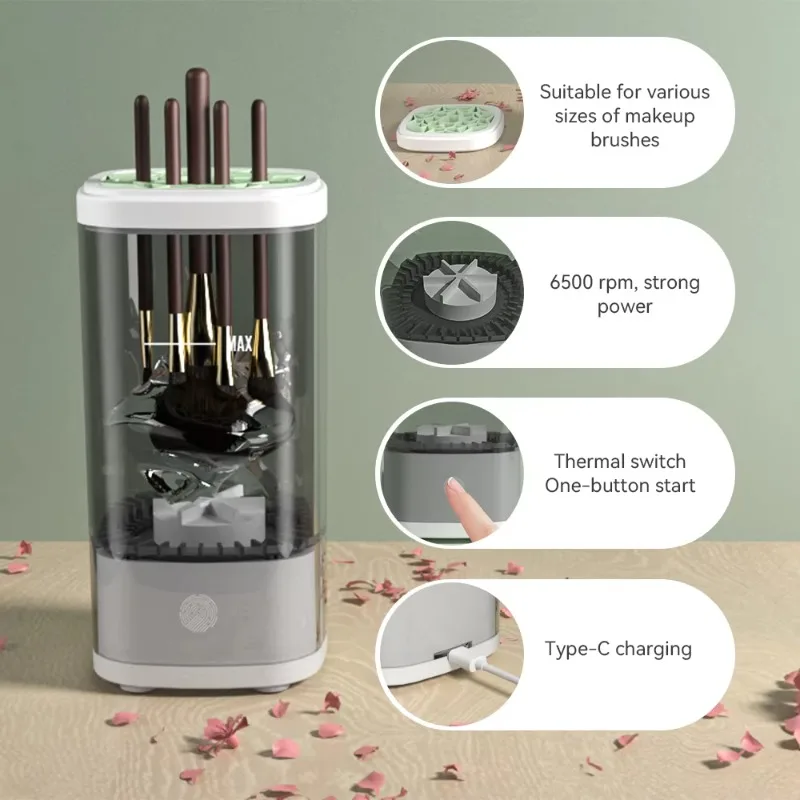 

Electric makeup brush washing machine portable automatic makeup brush