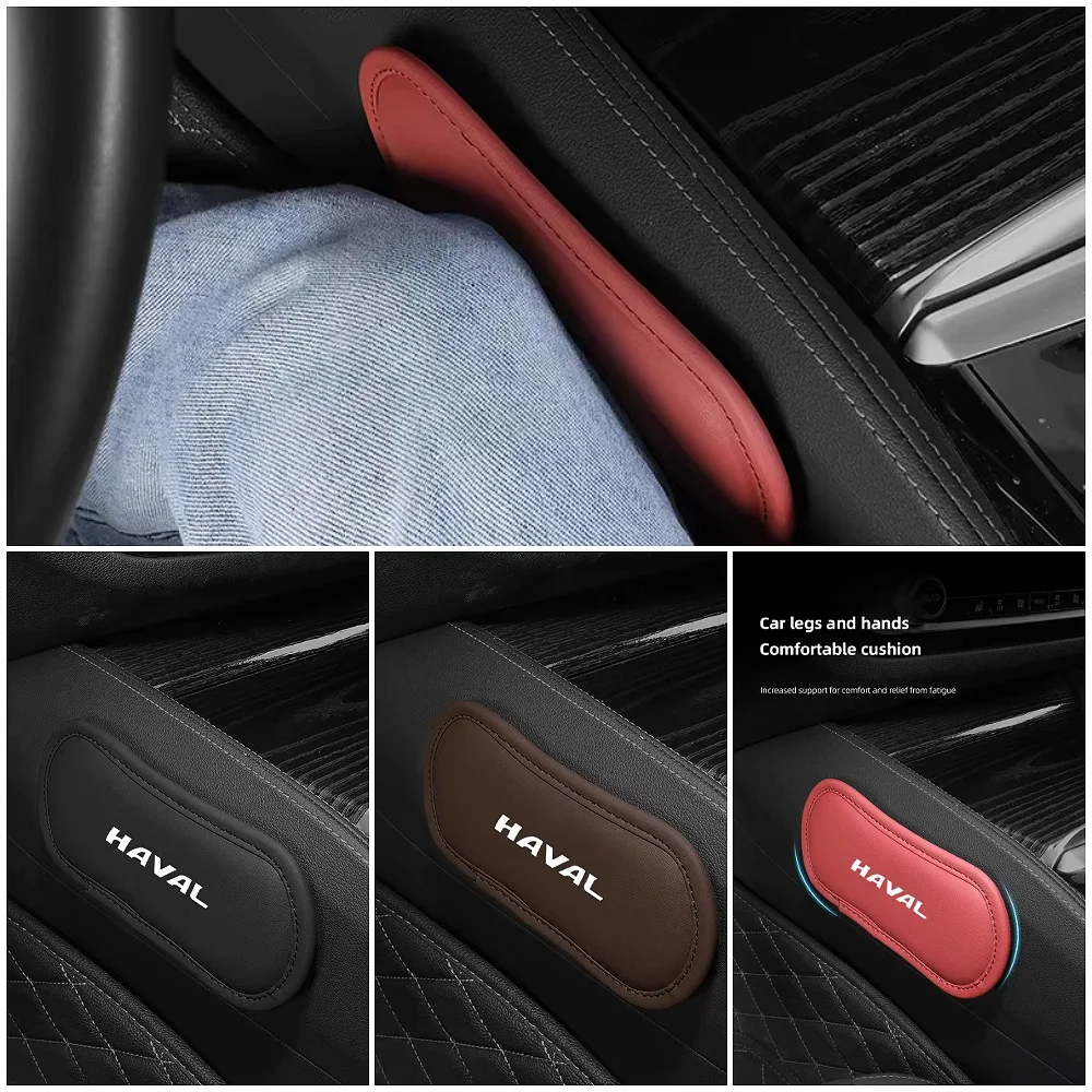 Car Leg Rest Pad Armrest Box Cushion Elbow Support Center Console Mat Soft Non-Slip For Haval Jolion H6 M6 Dargo Raptor F7 H7 H9