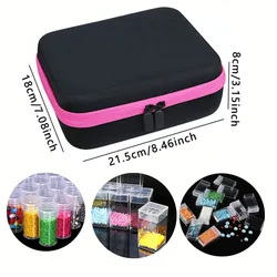 Diamond painting tools set of organizer bag nail art storage round bottle dispensing bag handbag