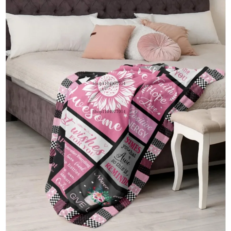 احصل على هدية جيدة قريباً للنساء بعد الجراحة، ملهمة/تحفيزية/تشجيعة/بطانية هدية رائعة للنساء