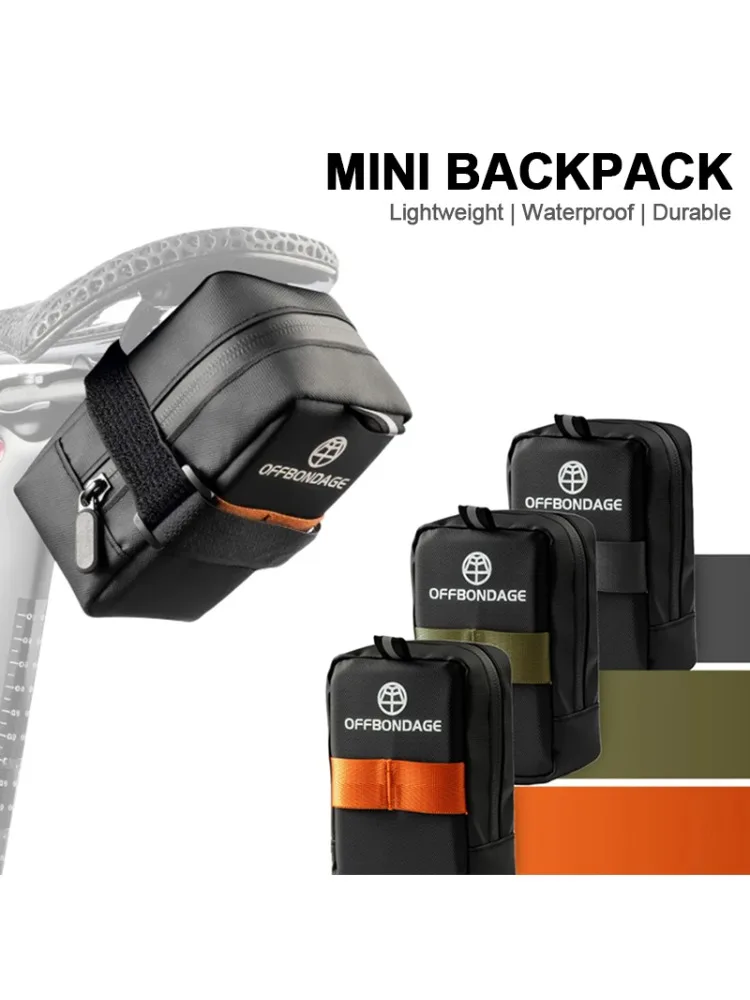 AliExpress OFFBONDAGE Cycling Saddle Bags Mini Portable Bike Under Seat Bag Lightweight Multi-functional Repair Tools Pannier Bicycle Bag
