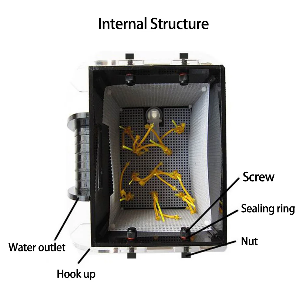 Sea Water UAS External Algae Box Balance Water Quality By Controlling Algae Growth Mute Filter for Bedroom Marine